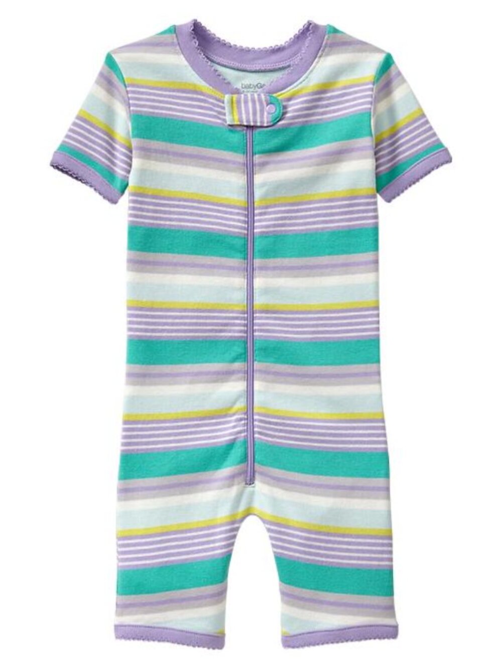 3-6 months NEW Baby Gap sleeper pajamas pastel striped 1pc pj summer NWT